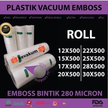 Plastik Vakum Embos Roll 5 Meter | Kevakum
